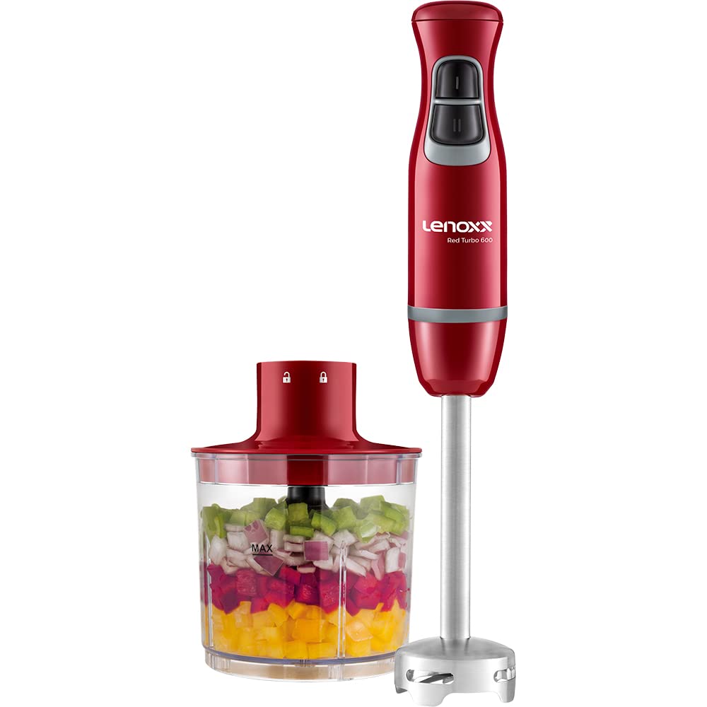 Mixer Lenoxx 2 em 1 600w Vermelho/inox 110v PMX405 : Amazon.com.br
